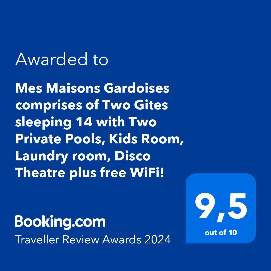 Gagnières Mes Maisons Gardoises, Two Gites Sleeping 13 With Two Private Pools, Kids Room, Laundry, Disco, Free Wifi, Linen And Dog'S Are Welcome מראה חיצוני תמונה
